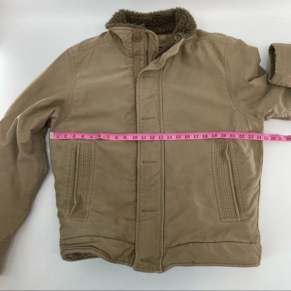 Vintage Abercrombie & Fitch Adirondack Sherpa Lined Work Jacket Coat Mens Medium - Picture 8 of 12
